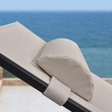 Load image into Gallery viewer, Aluminum Beige Sunbed Pair Set, with Table - Hong Kong Rooftop Party