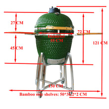 Load image into Gallery viewer, Kamado BBQ 21' Black/Green/Red - Hong Kong Rooftop Party