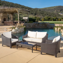 Load image into Gallery viewer, Chiangmai Sofa Set, Beige Cushions - Hong Kong Rooftop Party