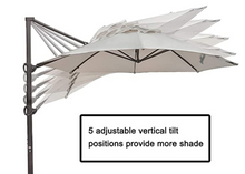 Load image into Gallery viewer, Resort Side-Pole Marble Base Umbrella, Beige - Hong Kong Rooftop Party