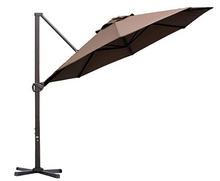 Load image into Gallery viewer, Resort Side-Pole Marble Base Umbrella, Coffee - Hong Kong Rooftop Party