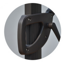 Load image into Gallery viewer, Resort Side-Pole Marble Base Umbrella, Red - Hong Kong Rooftop Party