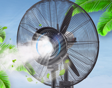 Load image into Gallery viewer, Standard Misting Fan, Black - Hong Kong Rooftop Party