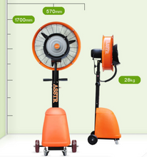 Load image into Gallery viewer, Deluxe Misting Fan Mini, Orange - Hong Kong Rooftop Party