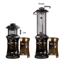 Load image into Gallery viewer, Deluxe Gas Heater Rattan, with Rain Cover - Hong Kong Rooftop Party