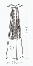 Load image into Gallery viewer, Pyramid Gas Heater Black, with Rain Cover - Hong Kong Rooftop Party