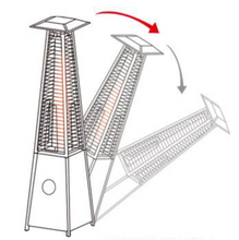Load image into Gallery viewer, Pyramid Gas Heater Black, with Rain Cover - Hong Kong Rooftop Party