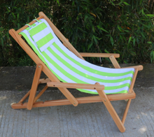 Load image into Gallery viewer, Wood Lounger with Armrests, Multiple colors - Hong Kong Rooftop Party