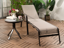 Load image into Gallery viewer, Brown Aluminum Sunbed, Beige Canvas - Hong Kong Rooftop Party