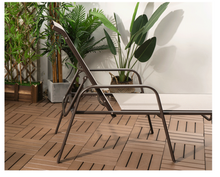 Load image into Gallery viewer, Brown Aluminum Sunbed, Beige Canvas - Hong Kong Rooftop Party