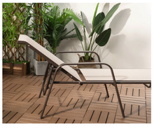 Load image into Gallery viewer, Brown Aluminum Sunbed, Beige Canvas - Hong Kong Rooftop Party