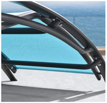 Load image into Gallery viewer, Aluminum Turquoise Sunbed Pair Set, with Table - Hong Kong Rooftop Party