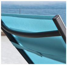 Load image into Gallery viewer, Aluminum Turquoise Sunbed Pair Set, with Table - Hong Kong Rooftop Party