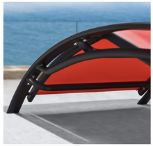 Load image into Gallery viewer, Aluminum Red Sunbed Pair Set, with Table - Hong Kong Rooftop Party