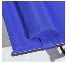 Load image into Gallery viewer, Aluminum Blue Sunbed Pair Set, with Table - Hong Kong Rooftop Party