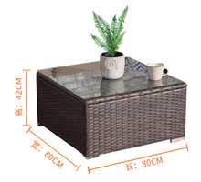 Load image into Gallery viewer, Super Family Sofa Set, Black or Brown Rattan - Hong Kong Rooftop Party