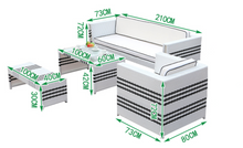 Load image into Gallery viewer, Santorini Lounge Sofa Set - Hong Kong Rooftop Party