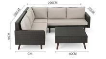 Load image into Gallery viewer, Java Corner Lounge Sofa Set - Hong Kong Rooftop Party