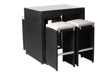 Load image into Gallery viewer, 4 Chair Bar Table, White cushions - Hong Kong Rooftop Party