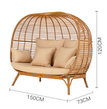 Load image into Gallery viewer, Birds Nest Sofa, Black or Brown - Hong Kong Rooftop Party