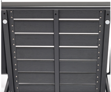 Load image into Gallery viewer, Aluminum Black Polywood Dining Set, 4 Chairs 160cm Table - Hong Kong Rooftop Party