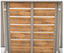 Load image into Gallery viewer, Aluminum Light Brown Polywood Dining Set, 2 Chairs 80cm Table - Hong Kong Rooftop Party