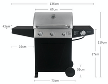 Load image into Gallery viewer, Gas BBQ - 3+1 Burners - Hong Kong Rooftop Party