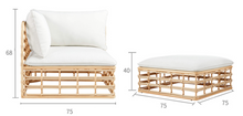 Load image into Gallery viewer, Bali Lounge Sofa Set, White Cushions - Hong Kong Rooftop Party