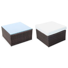 Load image into Gallery viewer, Super Chill Sofa Set, White Cushions, Brown Rattan - Hong Kong Rooftop Party