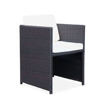 Load image into Gallery viewer, Patio Family 6 Chair Dining set, White cushions, Brown Rattan - Hong Kong Rooftop Party