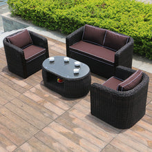 Load image into Gallery viewer, Seregenti Sofa Set, Brown Cushions - Hong Kong Rooftop Party
