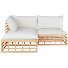 Load image into Gallery viewer, Bali Lounge Sofa Set, White Cushions - Hong Kong Rooftop Party
