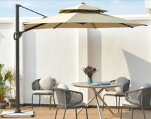 Load image into Gallery viewer, Resort Side-Pole Marble Base Umbrella, White - Hong Kong Rooftop Party
