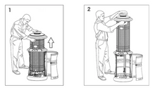 Load image into Gallery viewer, Deluxe Gas Heater Stainless Steel, with Rain Cover - Hong Kong Rooftop Party
