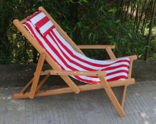 Load image into Gallery viewer, Wood Lounger with Armrests, Multiple colors - Hong Kong Rooftop Party
