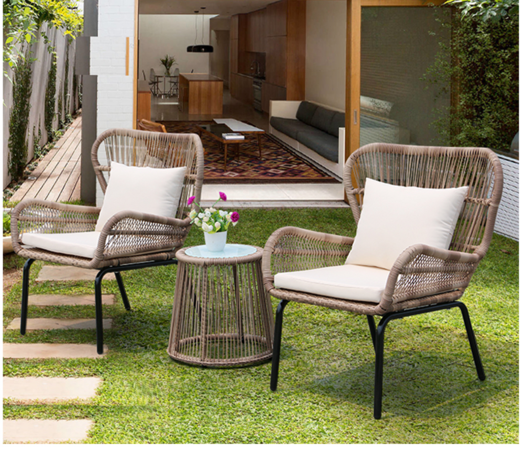 Marseille Chairs Set, Beige or Grey - Hong Kong Rooftop Party