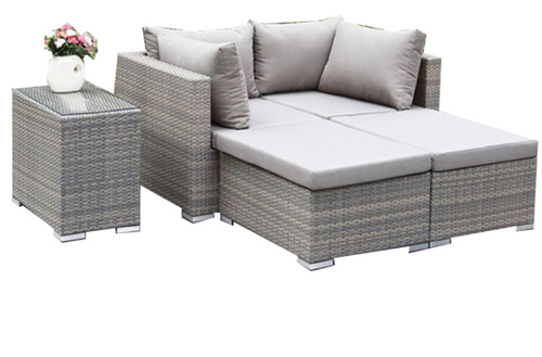 Couple Chill Sofa Set, Grey or Brown - Hong Kong Rooftop Party