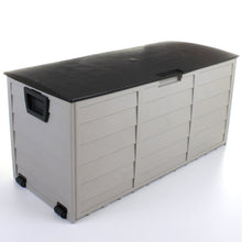 Load image into Gallery viewer, Outdoor Storage Box Plastic Wood, Brown - Hong Kong Rooftop Party
